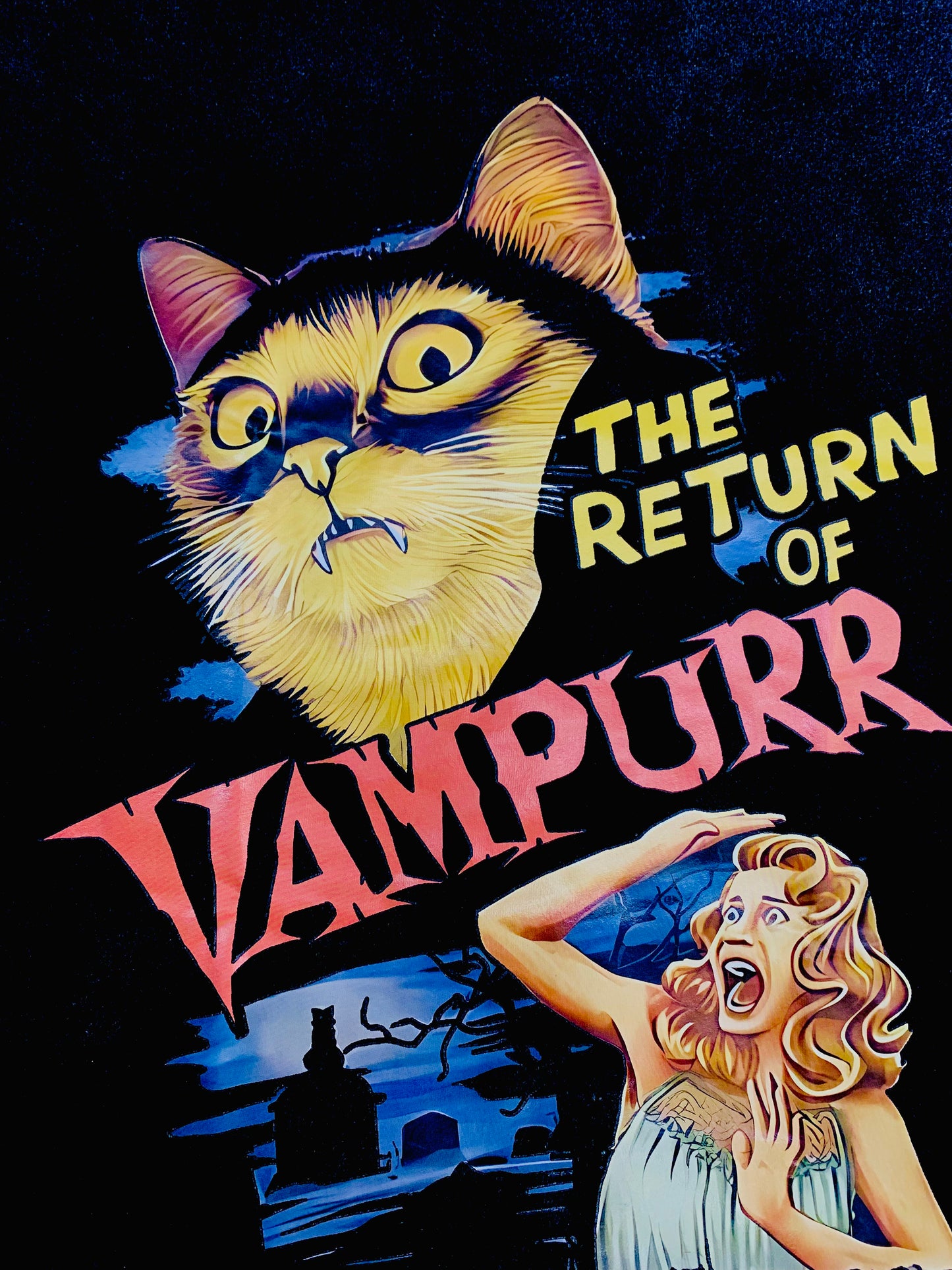 Playera Gato Vampiro