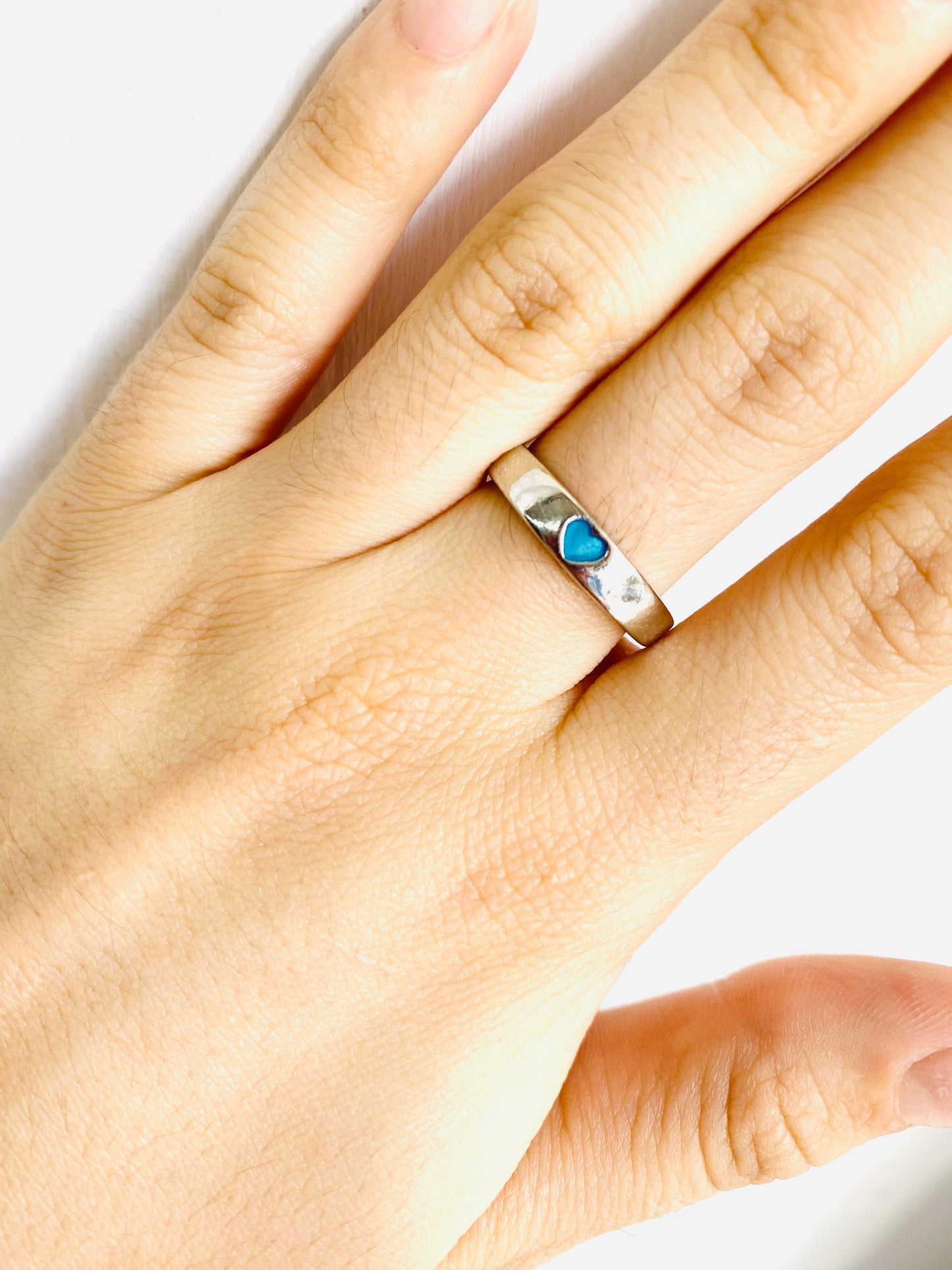 Anillo Corazón Azul