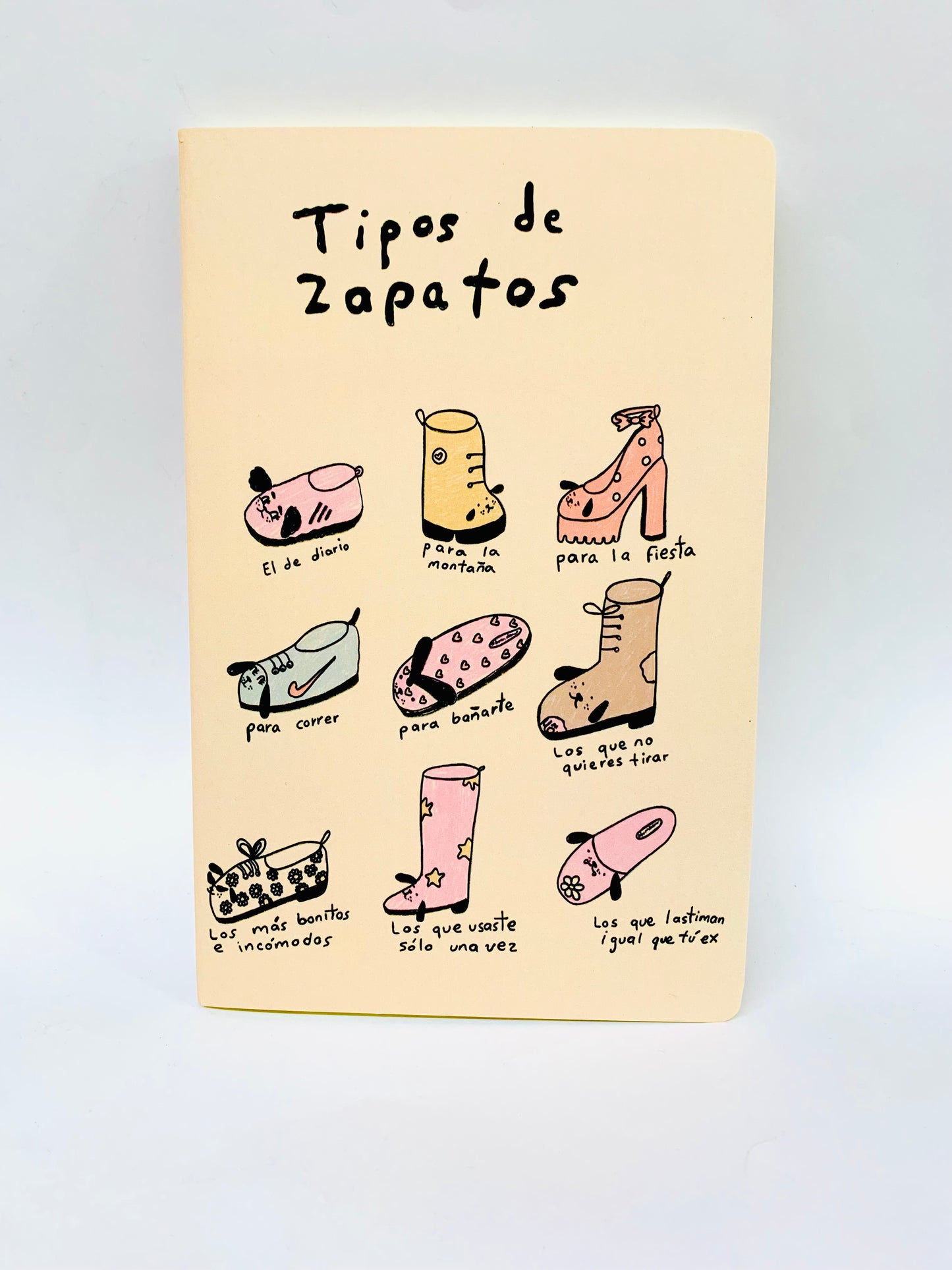 Libreta Aburrida Cosidas " Tipos de Zapatos"