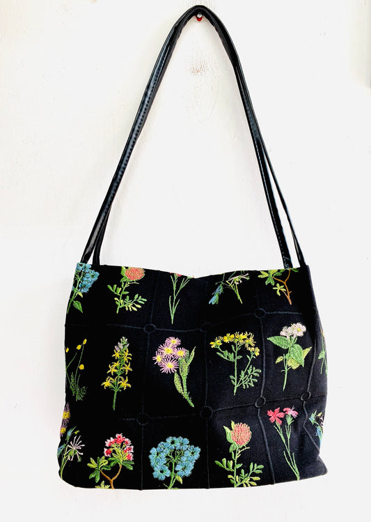 Bolsa Flores Bordadas