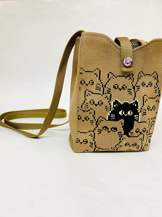 Bolsa Marrón Gatito